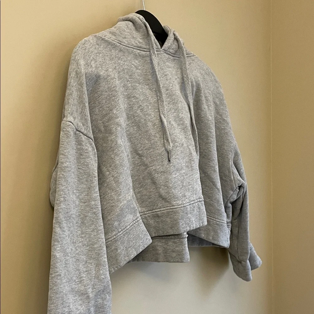 Oak & Fort Women's Cropped Cotton Hoodie Size S - Picture 2 of 6